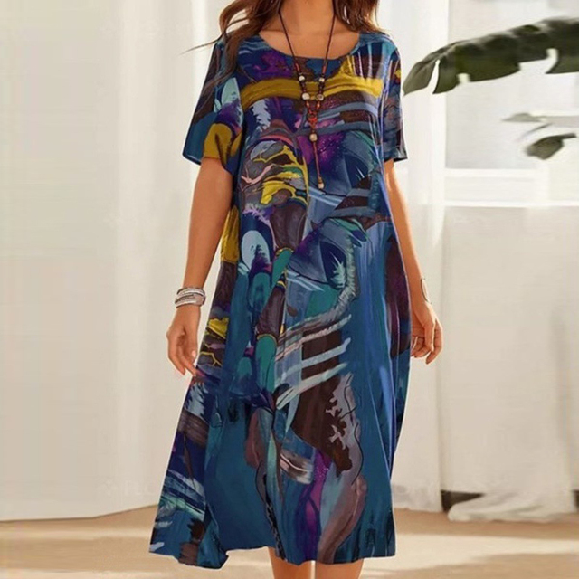 Eliza – Stylish Floral Comfort Dress