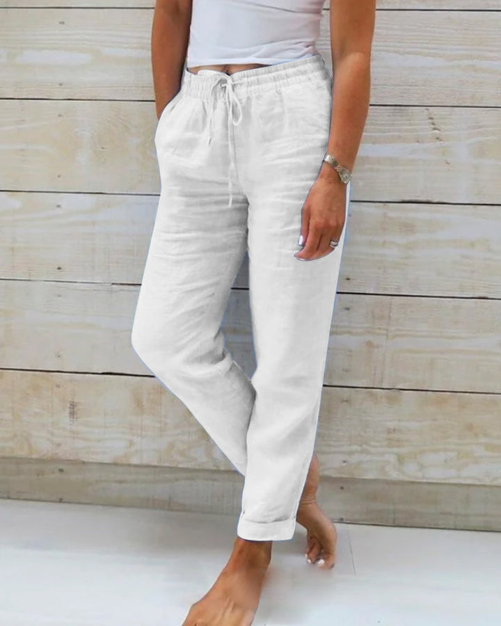 Monroe | Easy-Fit Linen Joggers