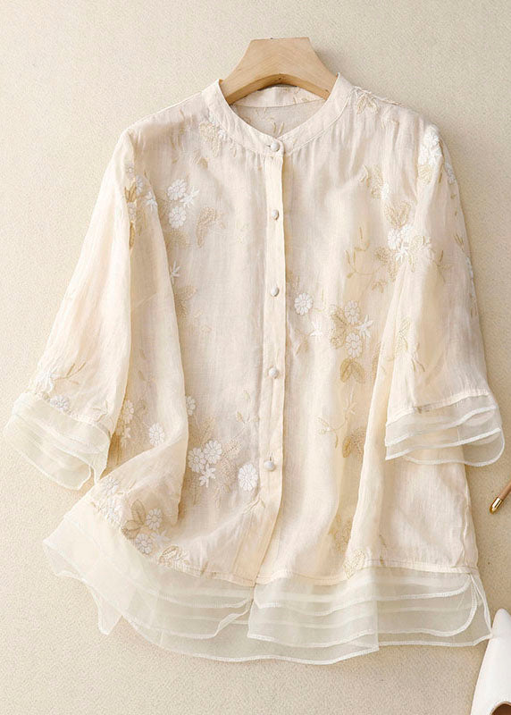 Eden | Embroidered Linen Blouse