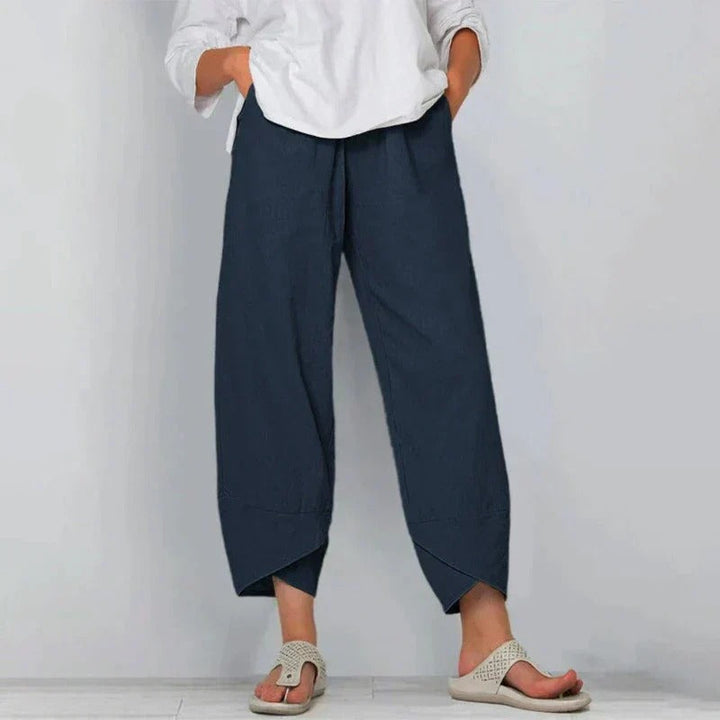 Charlotte | Elegant Cotton-Linen Trousers