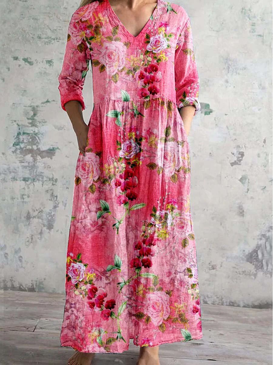 Tilde | Graceful Floral Maxi Dress