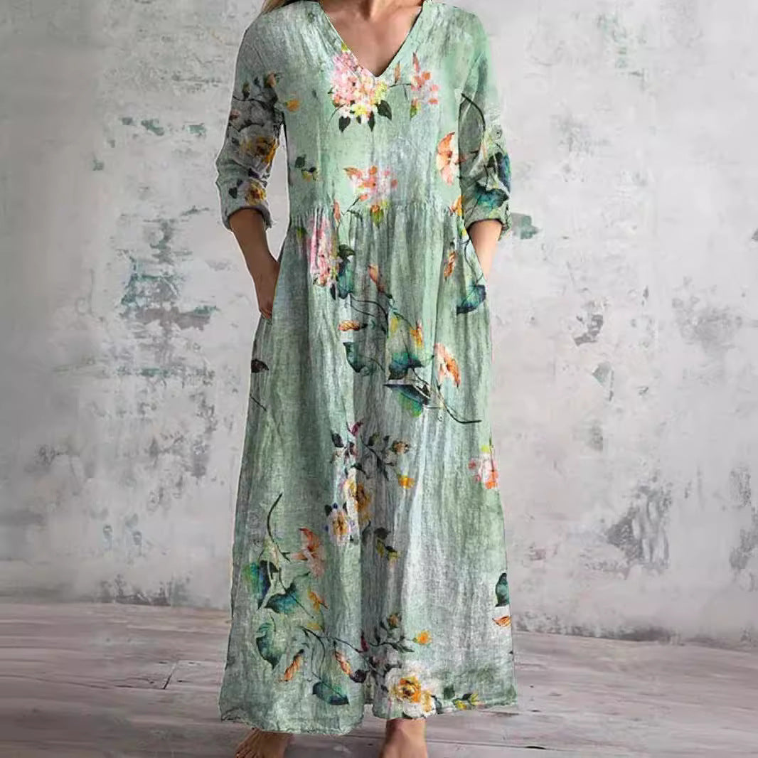 Tilde | Graceful Floral Maxi Dress