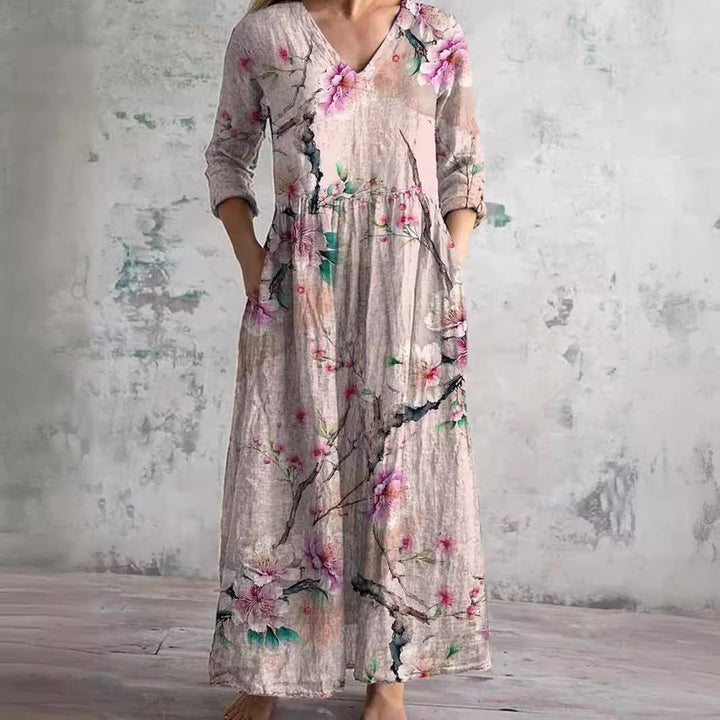 Tilde | Graceful Floral Maxi Dress