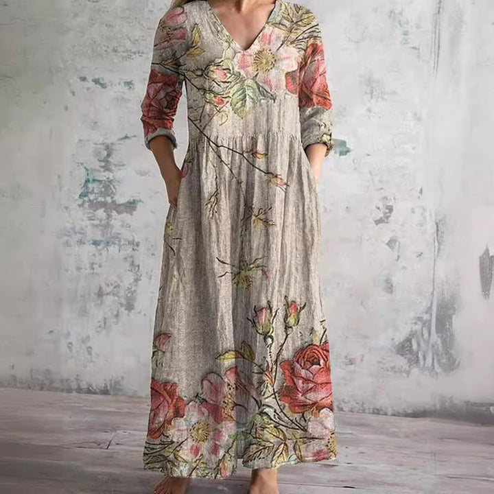 Tilde | Graceful Floral Maxi Dress