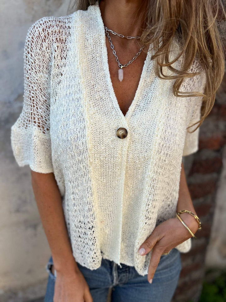 Tori | Elegant Knit Textured Top